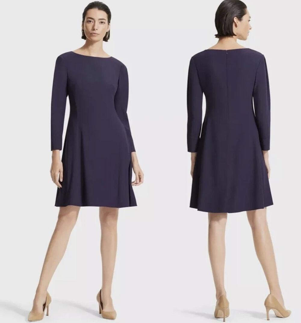 M.M.LaFleur Emeline Dress Purple Eggplant Size 6 Career Workwear New
